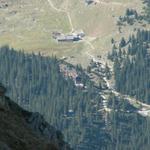 die Lindauer Hütte von oben