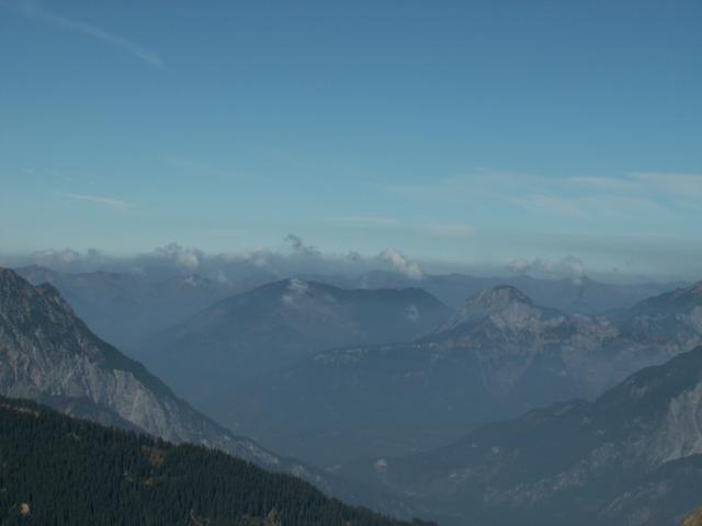 die Berge "rauchen"