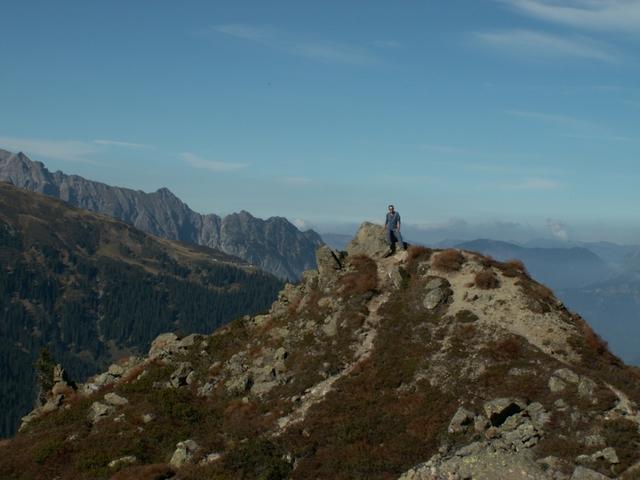 Franco auf einem Aussichtspunkt