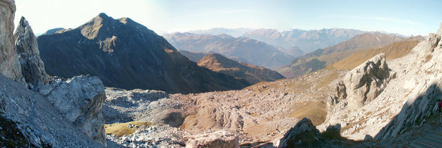 Breitbildfoto vom Drusator in die Schweiz