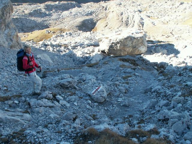 Mäusi freut sich auf den Kaffee in der Carschina Hütte