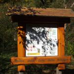 Informationstafel am Eingang des Park