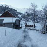 aufwärts Richtung Druesberg Hütte