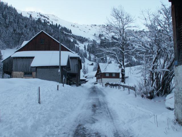 aufwärts Richtung Druesberg Hütte