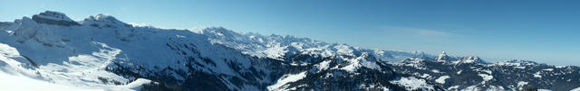 Breitbildfoto der Schwyzer und Urner Berge