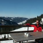 Franco geniesst die Sonne