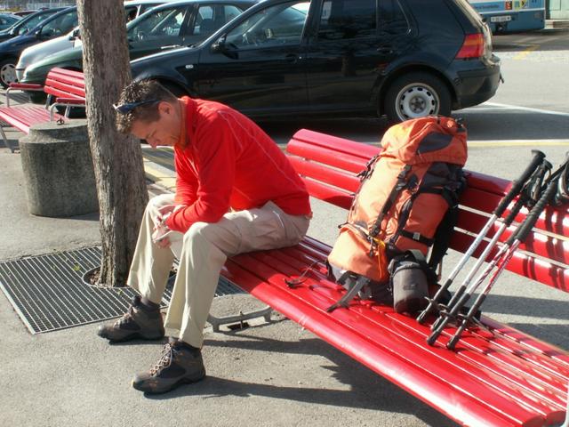 Franco programmiert den GPS