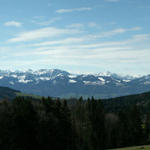 Breitbildfoto der Glarner und Schwyzer Berge