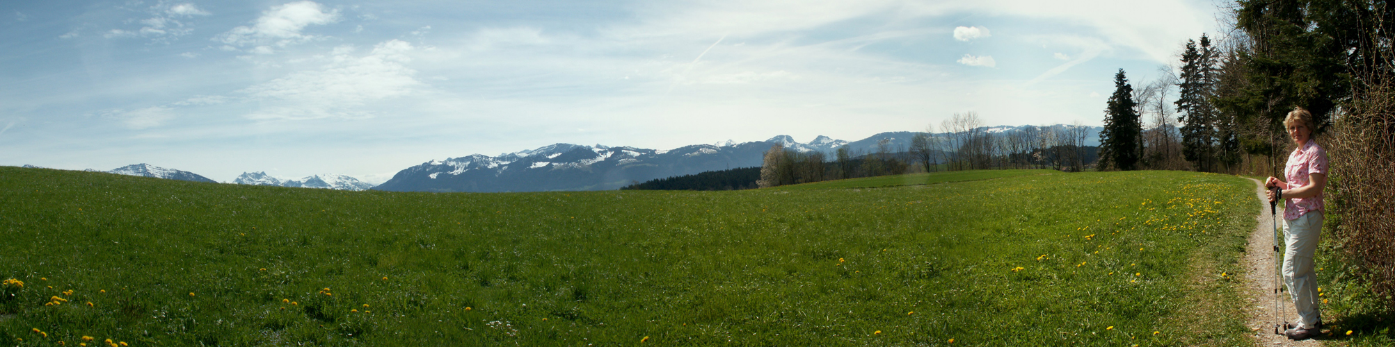 Breitbildfoto kurz nach St.Gallenkappel