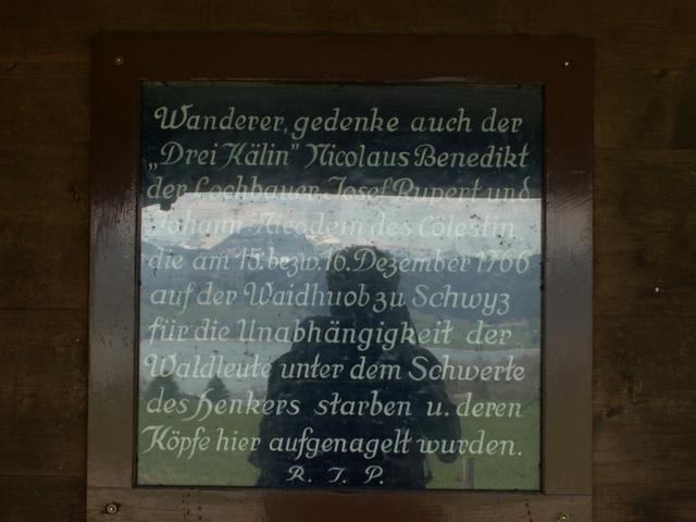 Gedenktafel für die Hingerichteten