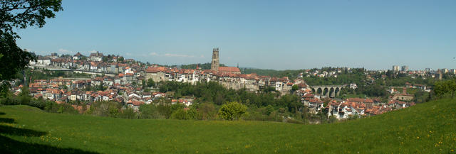 Breitbildfoto von Fribourg