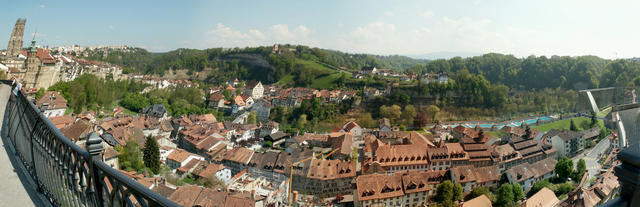 Breitbildfoto von Fribourg