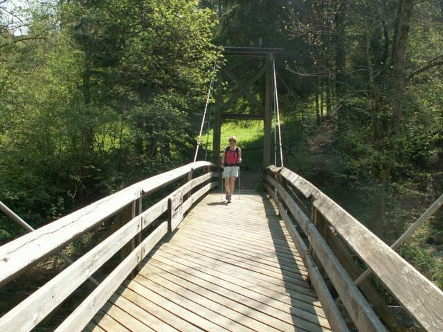 Mäusi überquert die Brücke