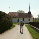 Kapelle bei Chavannes sous Orsonnens mit sehr schönen Wandmalereien