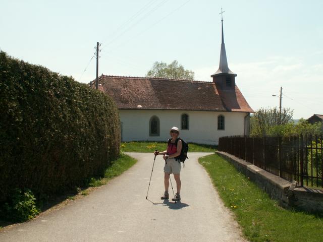 Kapelle bei Chavannes sous Orsonnens mit sehr schönen Wandmalereien