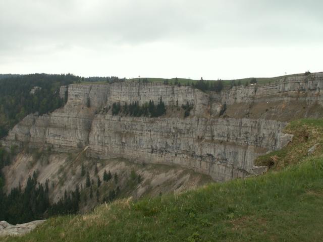 die Felswand des Creux du Van