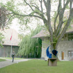 Innenhof der Burg mit Museum für Glasmalerei