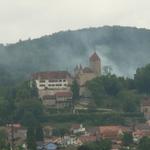 Blick Richtung Schloss Lucens