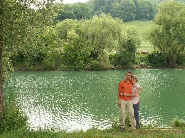 Erinnerungsfoto aufgenommen beim Weiher