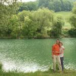 Erinnerungsfoto aufgenommen beim Weiher