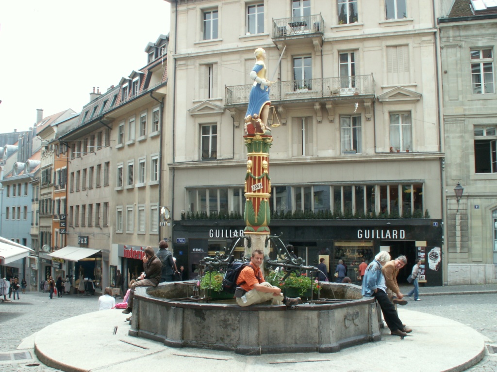 Brunnenplatz, Altstadt von Lausanne