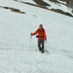 Franco ein Farbtupfer im Schnee