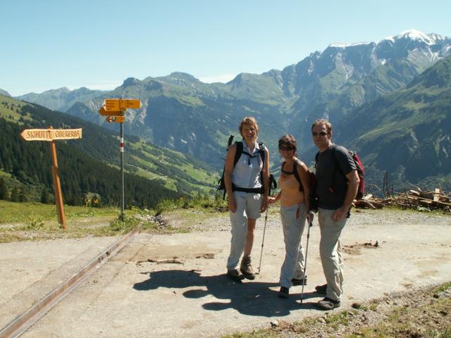 kurz vor der Skihütte Erbs