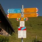 Wegweiser Skihütte Erbs 1690 m.ü.M.