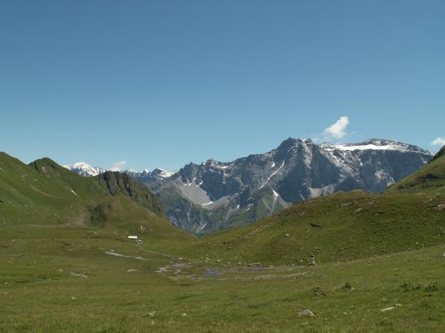 Blick zurück, im Hintergrund Laaxer Stöckli