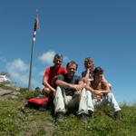 Erinnerungsfoto aufgenommen auf dem Richetlipass