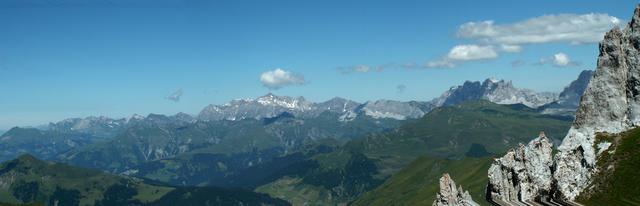 Breitbildfoto vom Rätikon