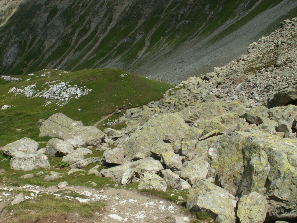 langsan verschwindet die Steinwüste