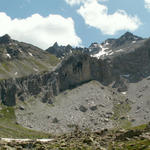 Blick zurück, das Ende des Gafia Tal die Plattenflue