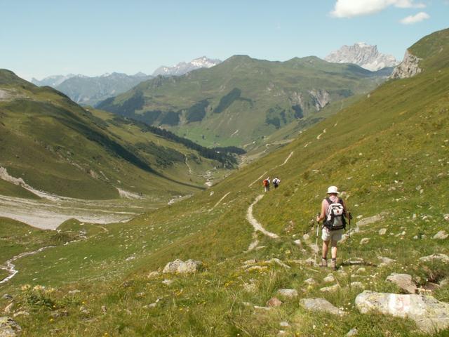 wir wandern nun ins Gafia Tal