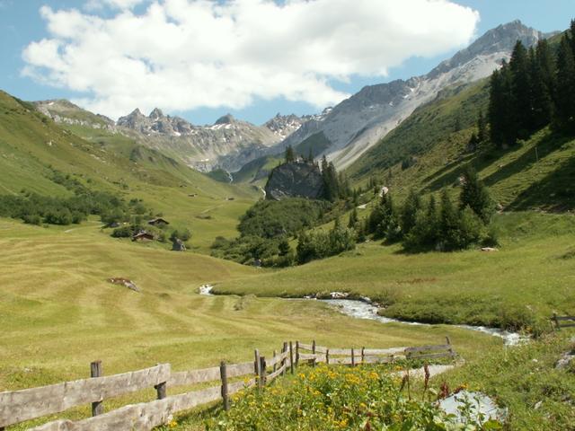 Blick zurück bei Schlangenstein 1739 m.ü.M.