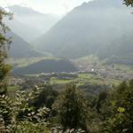 Blick runter nach Schwanden