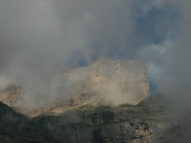 Vrenelisgärtli ist wolkenverhangen