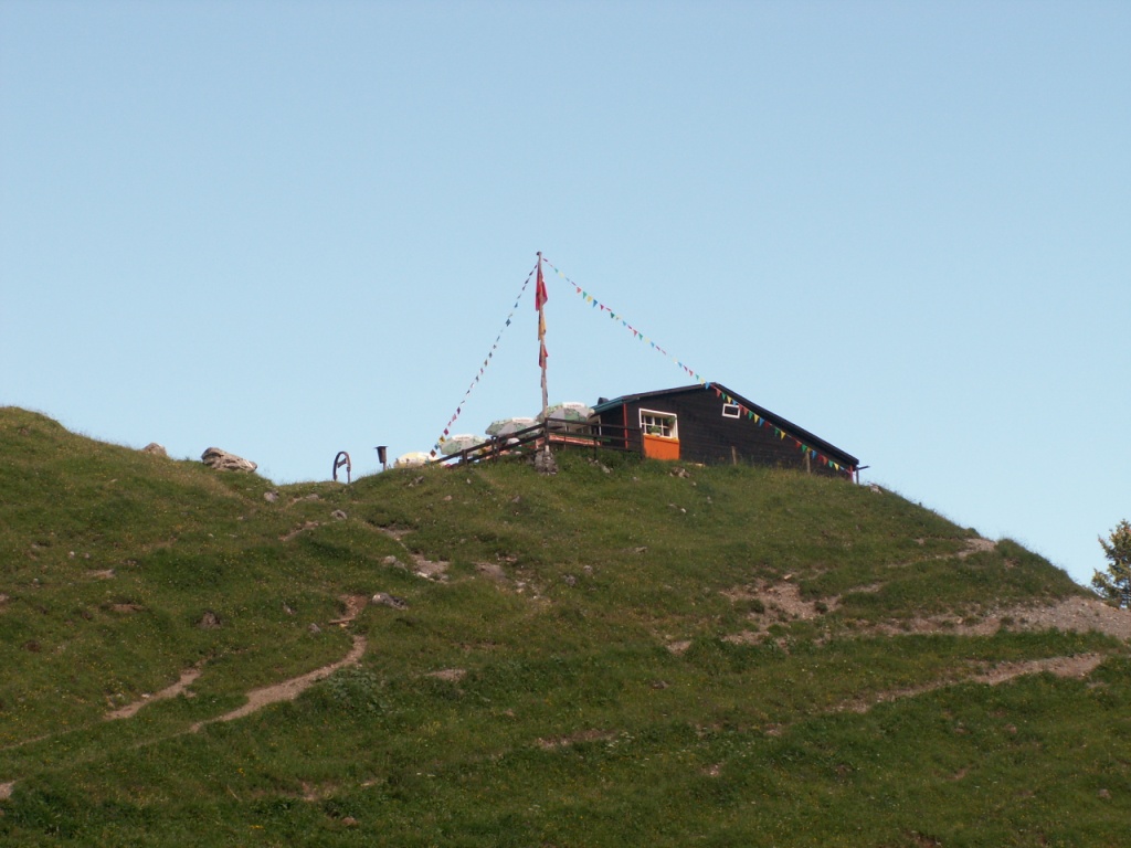 nach einer Pause haben wir die Bergwirtschaft verlassen