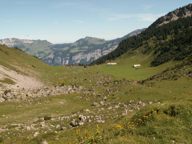 Blick zurück zur Alp Meerenboden