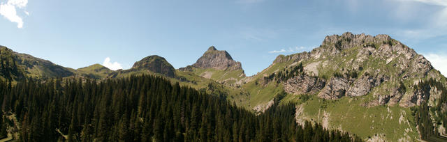 Breitbildfoto Fronalpstock, Schijenstock und Nüenchamm