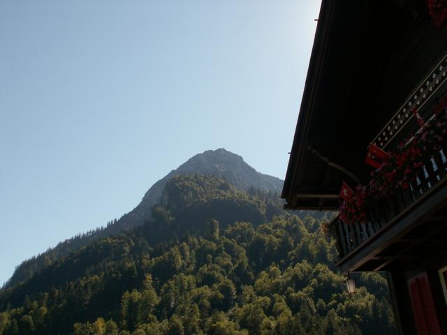 Blick vom Gasthaus Bärgli zum Chamerstock