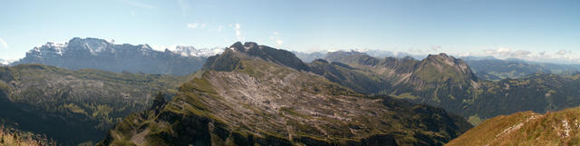 Breitbildfoto vom Zindlenspitz mit Blick Richtung Lachenstock