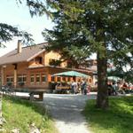 die Lindauerhütte 1744 m.ü.M.