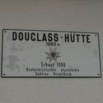 die Douglasshütte 1979 m.ü.M.