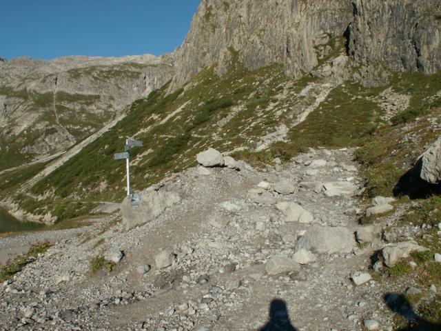 vom Seeweg führt der Bergweg nur noch aufwärts