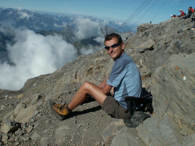 Franco geniesst die Aussicht