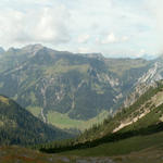 Blick vom Amatschonjoch ins Gamperdonatal