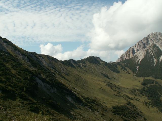 Blick zur Bergstation Sareis - Malbun