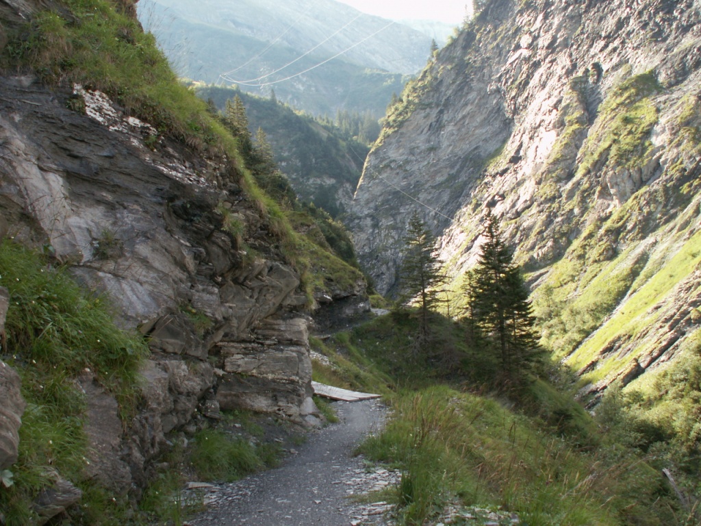 der Weg wird ausgesetzter