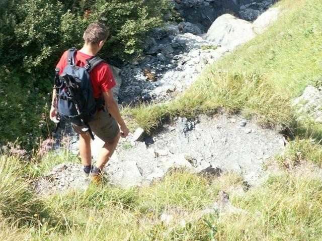 Franco konzentriert sich auf den Weg